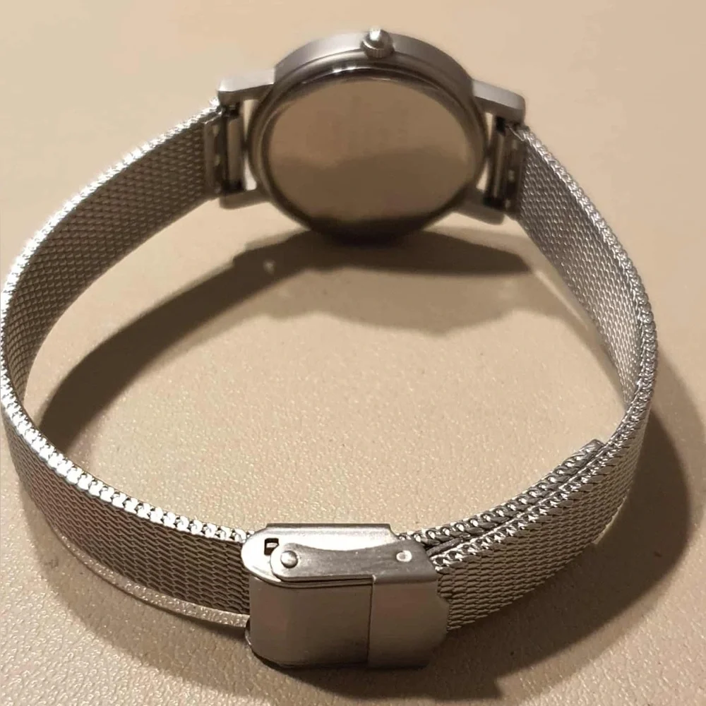 🦋10/$20🦋 Sharper Image FM002 Silver/Grey Stainless Steel Mesh Women's Watch
